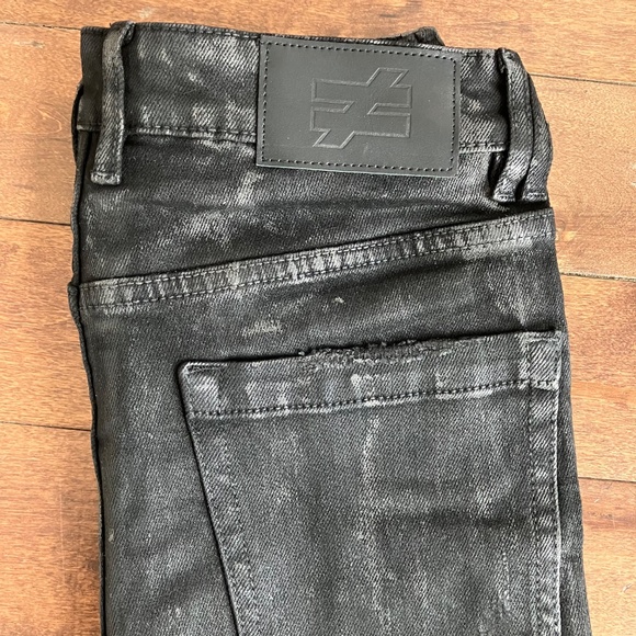 FourFour Hand Waxed Flared Denim NWOT - Picture 4 of 9